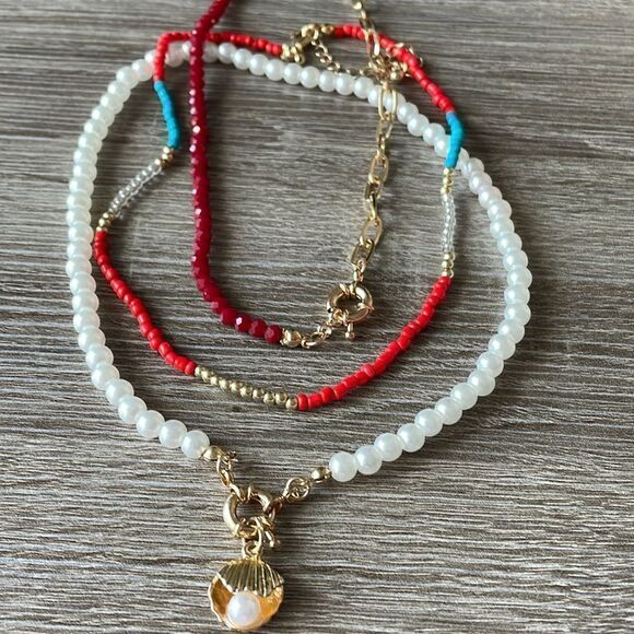 Bohemian multi layer necklace N167 - Picture 3 of 4